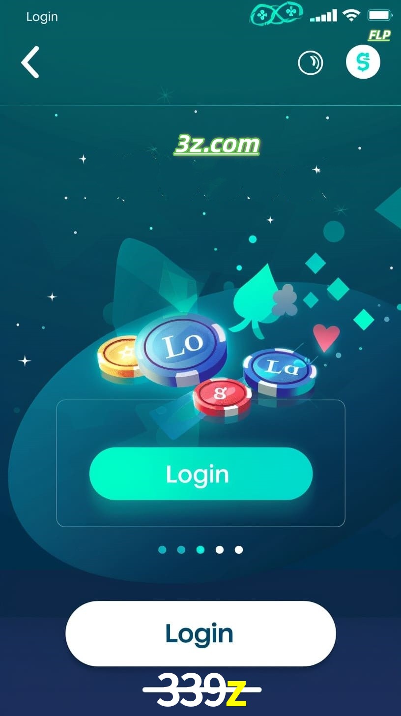 Login no aplicativo de cassino online 339z Brasil com bônus de boas-vindas